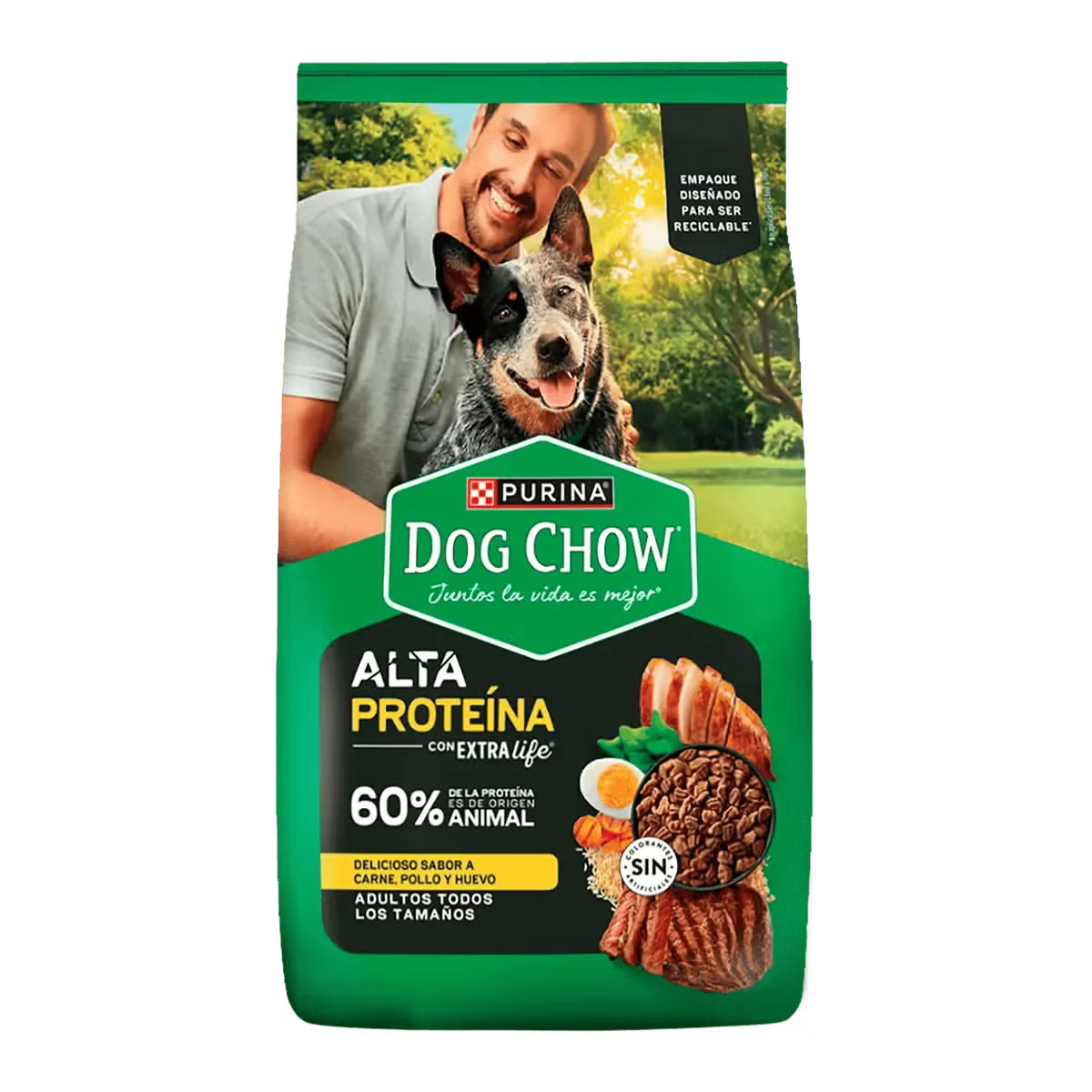 Dog Chow 2 Kg. Adulto Alta Proteína