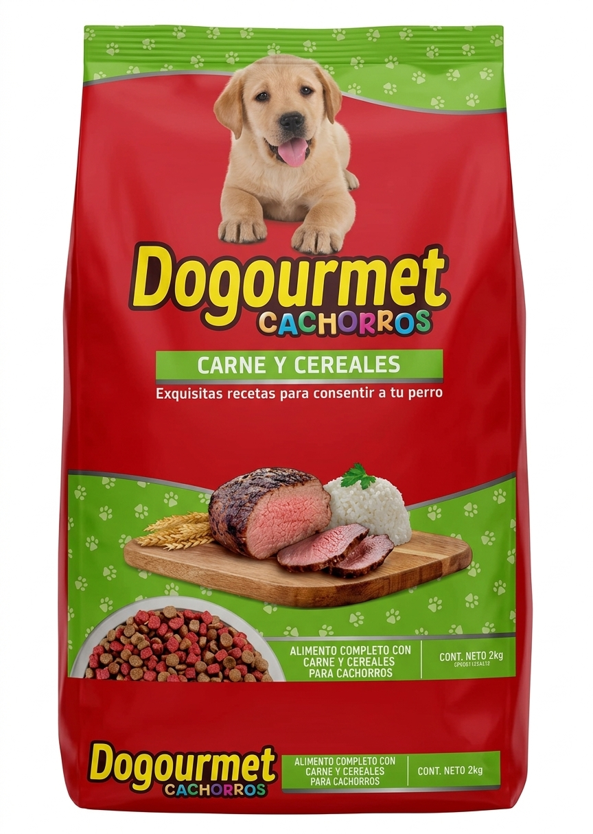 Dogourmet cachorro 2Kg carne y cereales