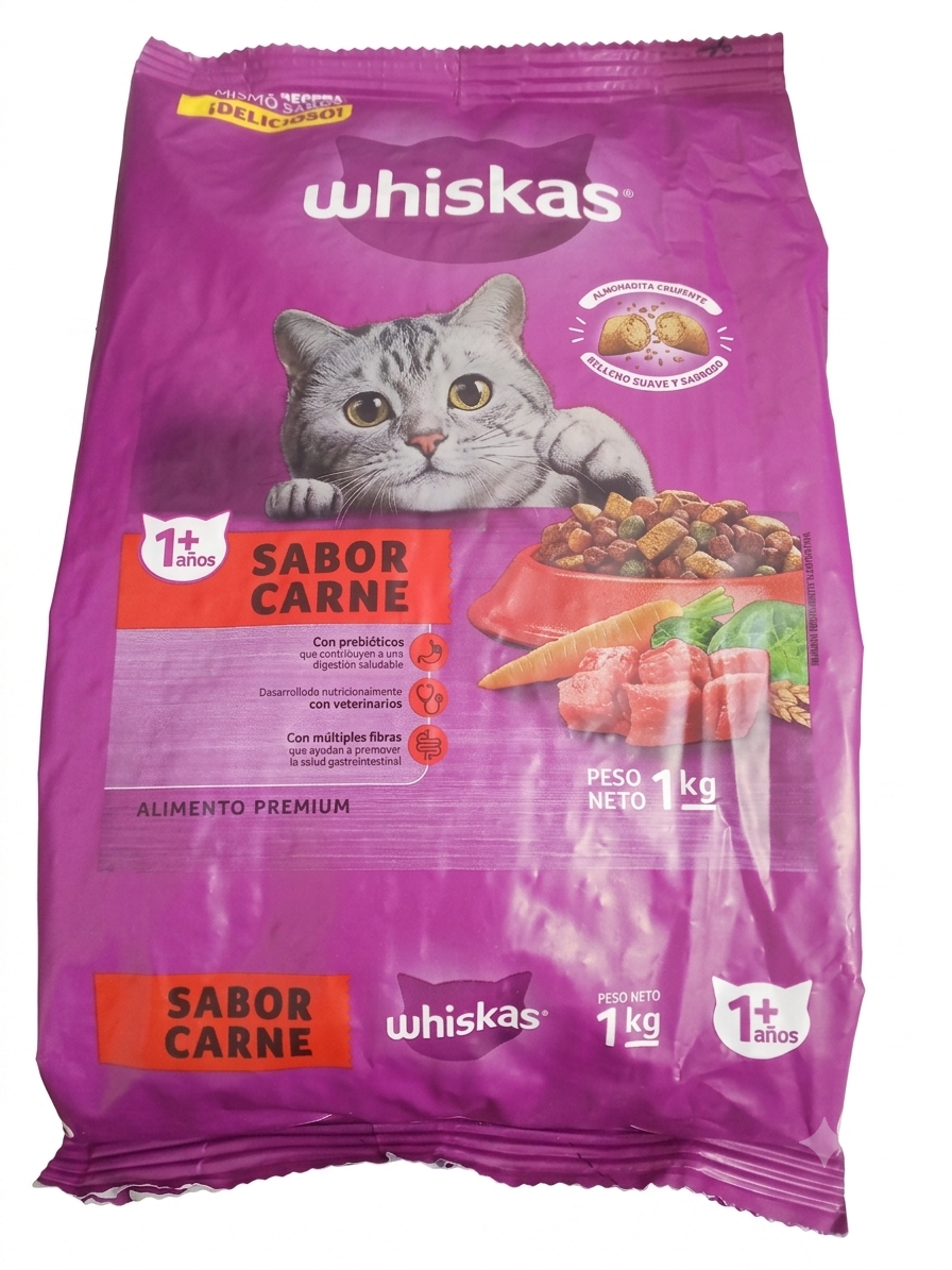 Whiskas Adulto 1Kg Sabor a Carne