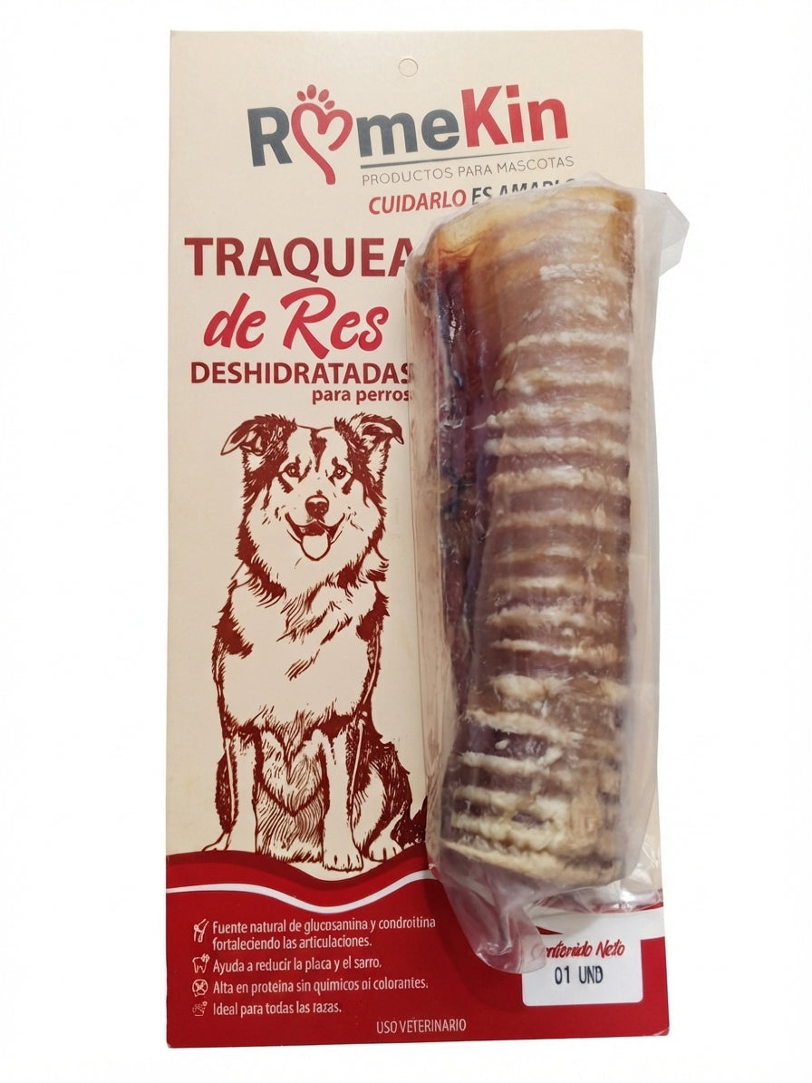 SNACK TRAQUEA DE RES DESHIDRATADA PARA PERROS