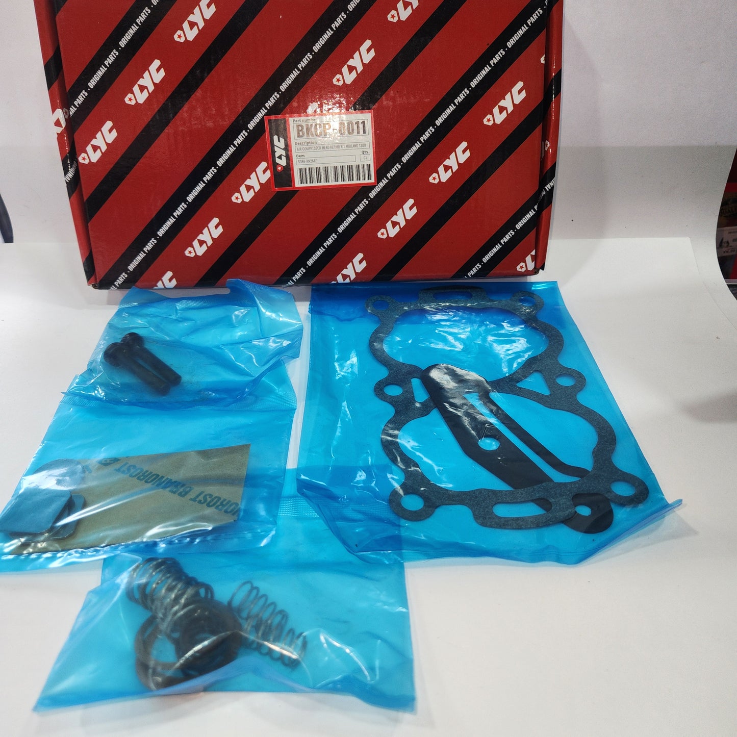 BKCP-0011 KIT EMPACADURA COMPRESOR LYC MIDLAND 1300 - LYC