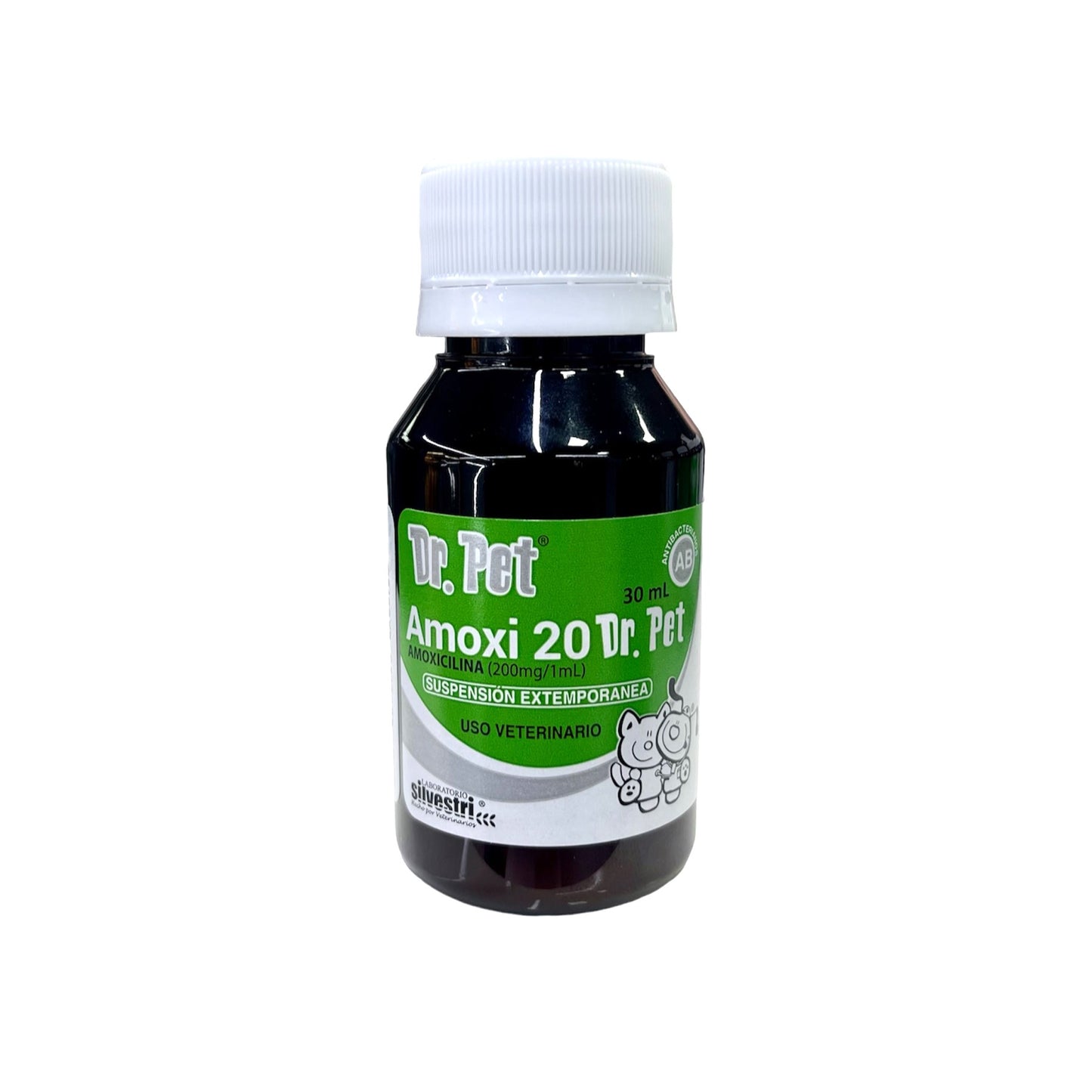 Dr Pet Amoxi 20, 30 ml Canino y Felino