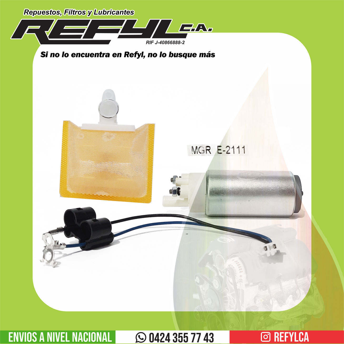 E2111 BOMBA GASOLINA VITARA MOTOR 1300/1600 al 2000