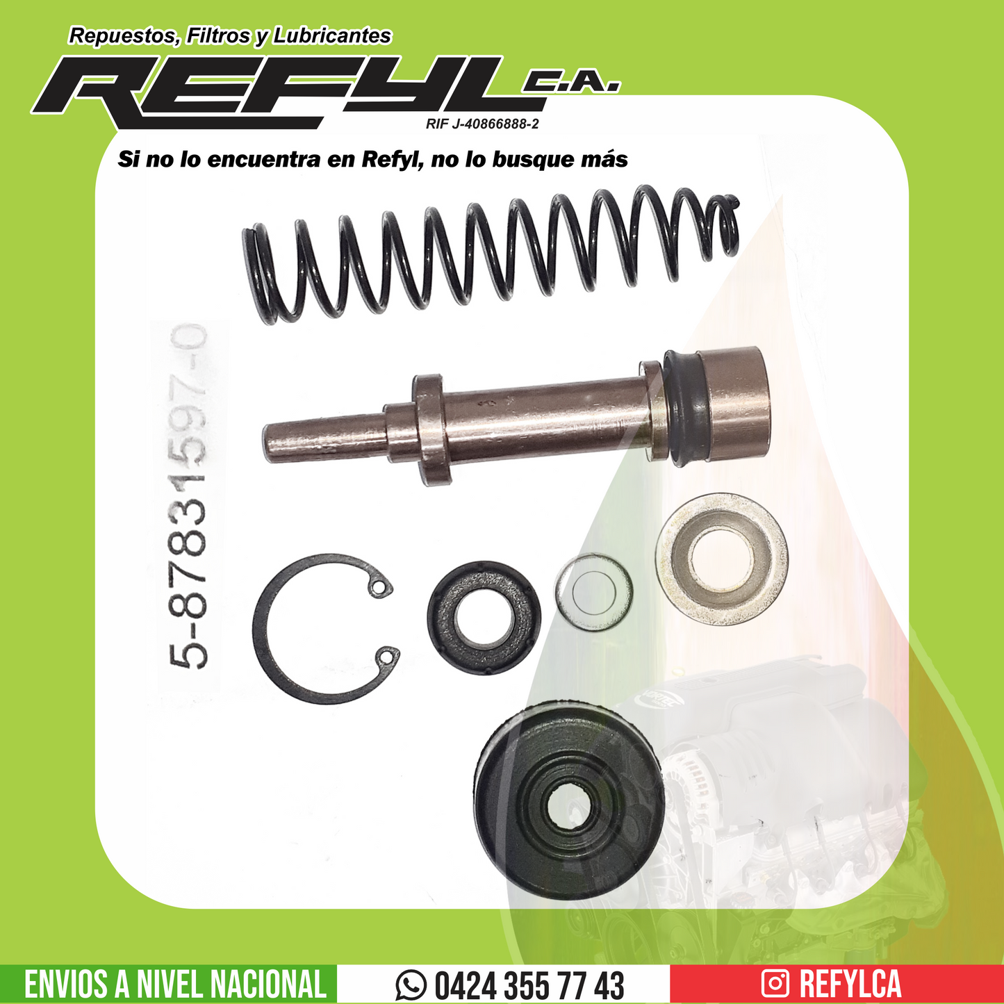 5-87831-597-0 KIT DE REPACIÓN BOMBA DE CLUTCH GENUINE PARTS SUPERIOR NPR NHR TRA0006