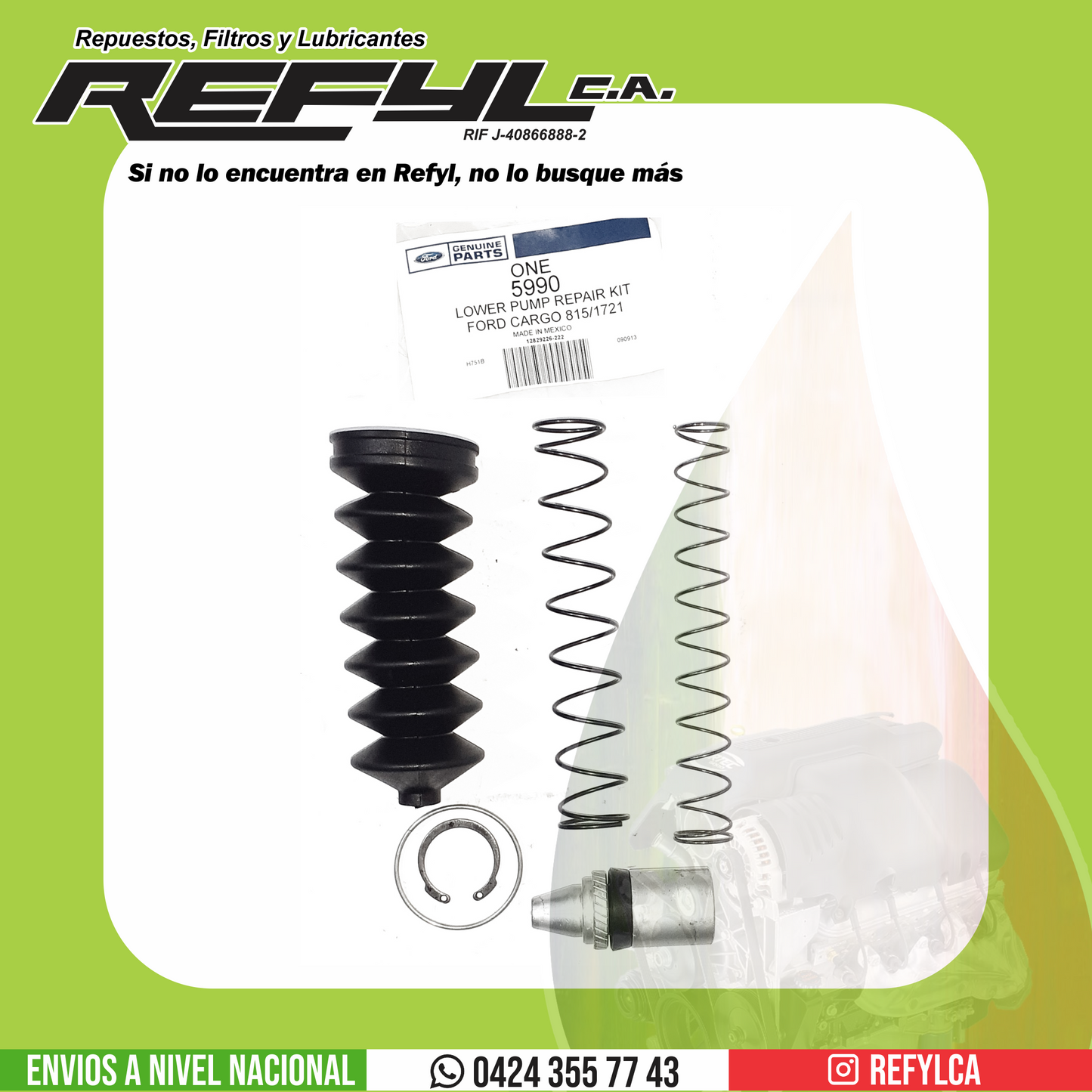 5990 KIT DE BOMBA CROCHE INFERIOR GENUINE PARTS KR-5990 CARGO 815/1721 LOWER PUMP