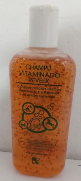 CHAMPU VITAMINADO REVEEX 250 ml$ Uso Veterinario
