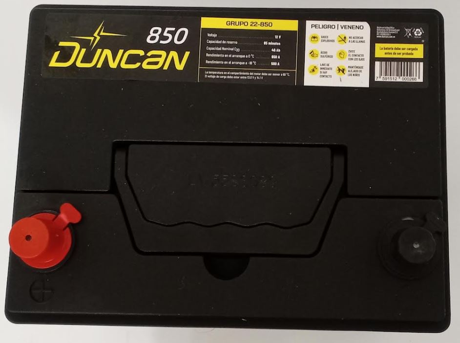 Duncan 850 Grupo D22-850 BATERIA 12 vdc