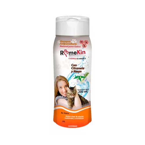 CHAMPU ANTIPARASITARIO NATURAL PARA GATOS 200 ml