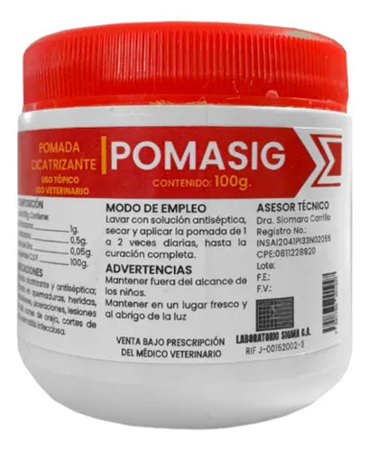 POMASIG 100 gr POMADA CICATRIZANTE