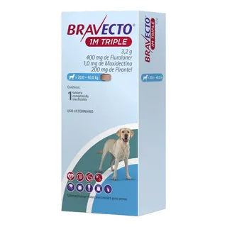 BRAVECTO 20 - 40 KG 1M TRIPLE