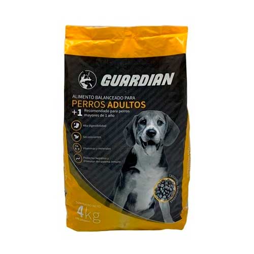 GUARDIAN 4 Kg/Gr, PERRARINA ALIMENTO SUPER $