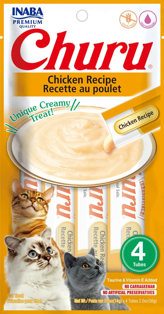 CHURU CHICKEN RECIPE 56 g$ 4 TUBOS INABA