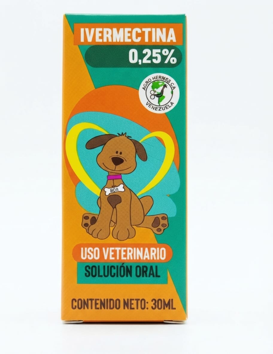 IVERMECTINA 0,25% SOLUCION ORAL 30ml AGRO HERMES