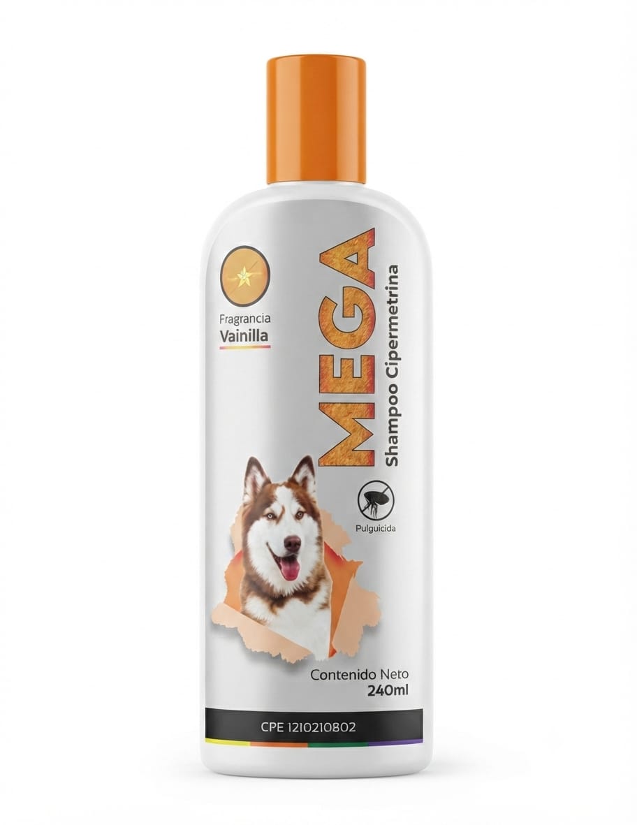 SHAMPOO MEGA CON CIPERMETRINA 240ml
