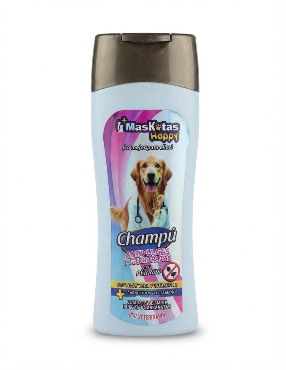 Champu Antipulgas y Garrapatas para Perros Cont 240ml