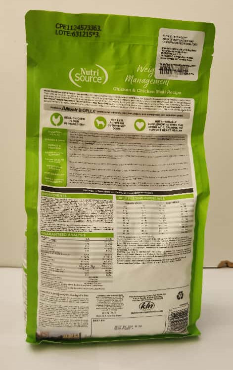 Nutri Source 1.8 kg Weight Management Control Sobrepeso