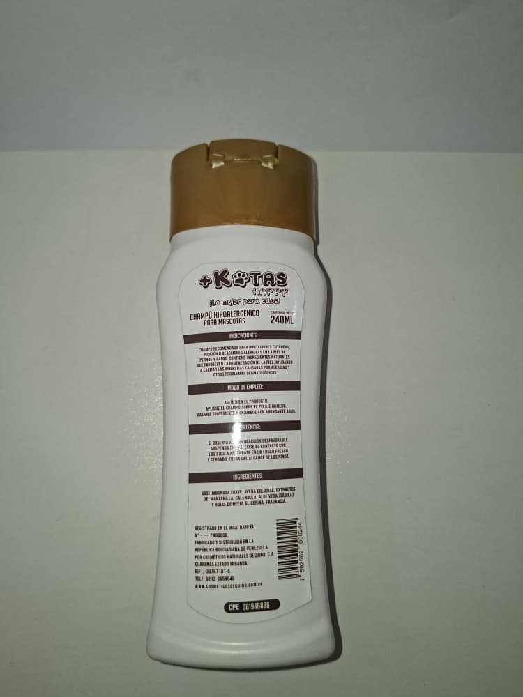 CHAMPU HIPOLARGENICO +KOTAS PARA PERROS Y GATOS CONT 240 ml