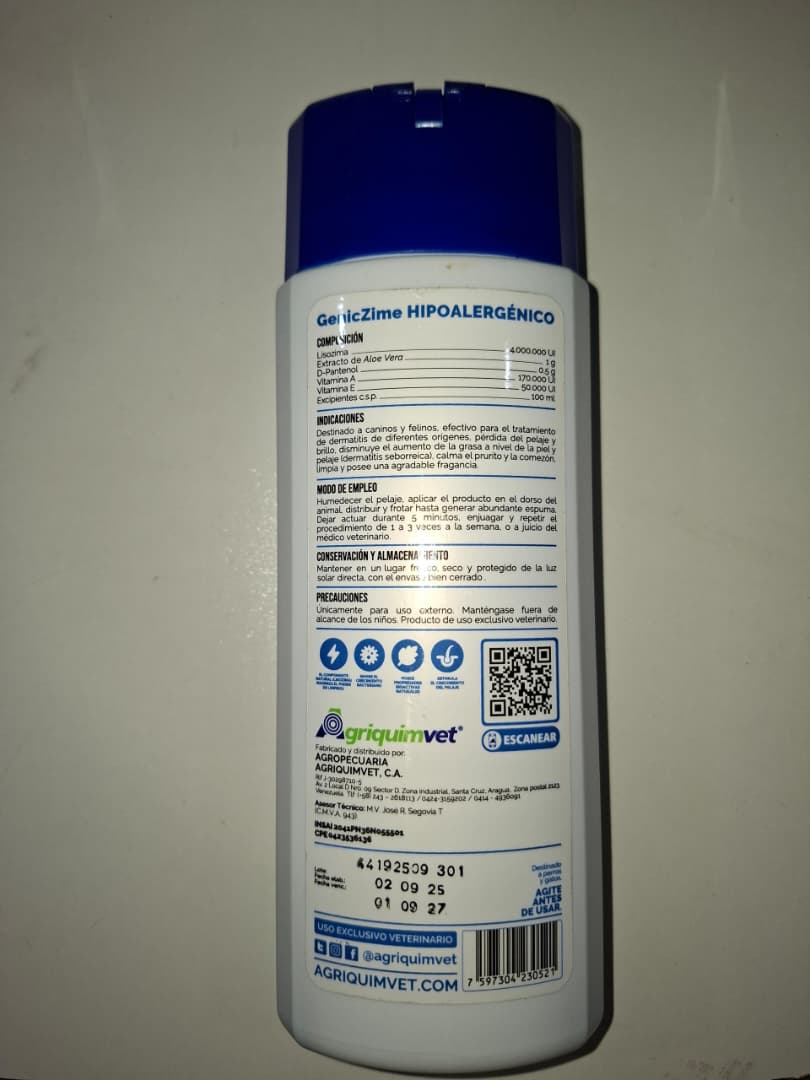 GenicZime 400ml Hipoalergénico