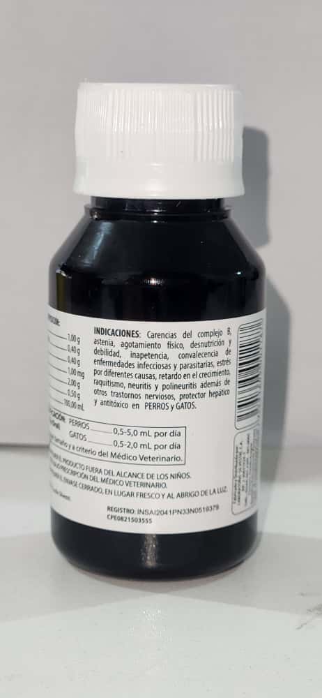 Complejo B 50ml, Dr Pet, Vitaminas y Minerales, Solución Oral $