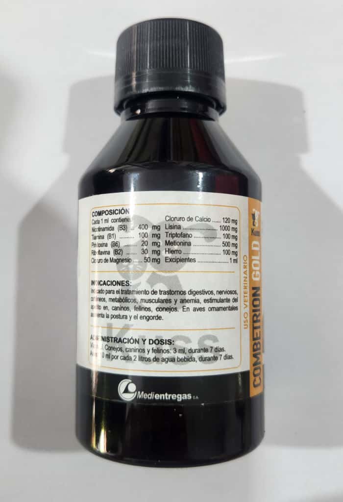 Polivitamínico Combetrion Gold Solución Oral Cont 120 ml