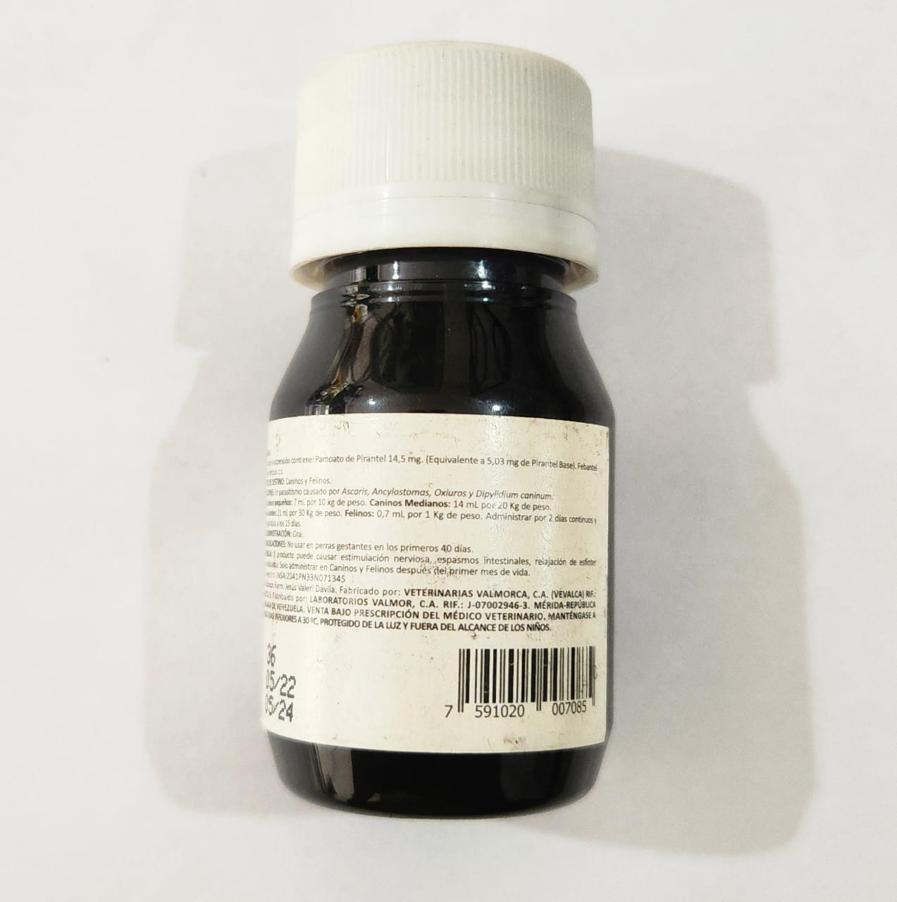 Antiparasitario Parantel Perros y Gatos Suspensión Oral Cont 30 ml