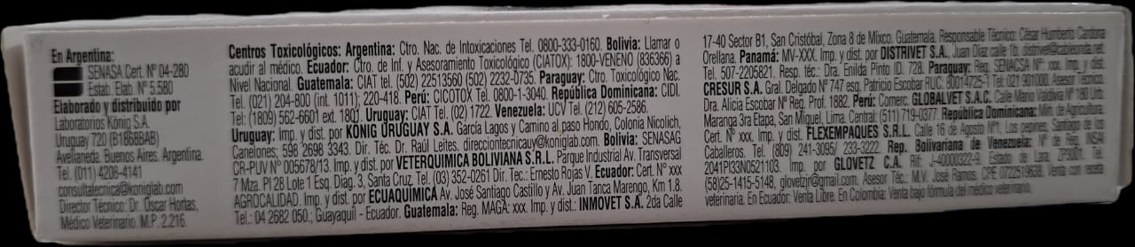 Basken Konig Antiparasitario Perros Gigantes 60 kg Cont 3 Tab