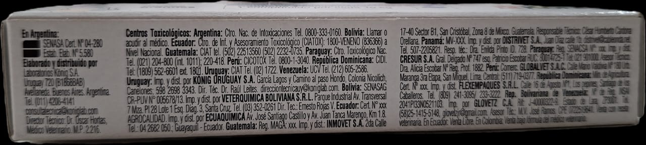 Basken Konig Antiparasitario Perros Grandes 40 kg Cont 4 Tab