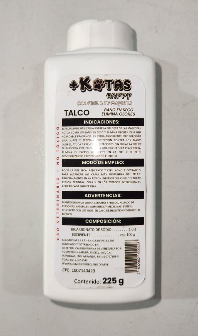 +Kotas Talco Hipoalergenico Canis y Felinos Cont 225 g