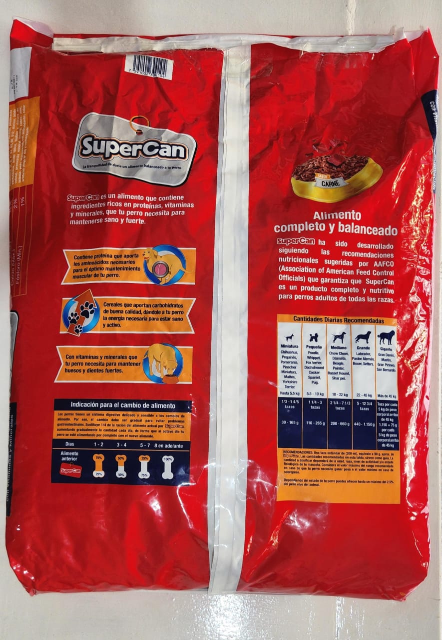Super Can ADULTO 18 kg, Carne, SACO