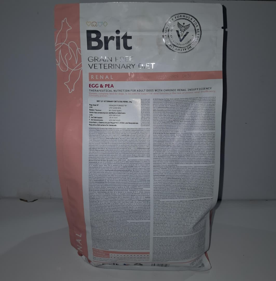 Brit Renal Egg & Pea Canino 2 kg