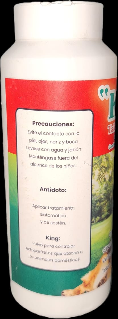 King Talco Antipulga 240 ml Uso Dosmetico