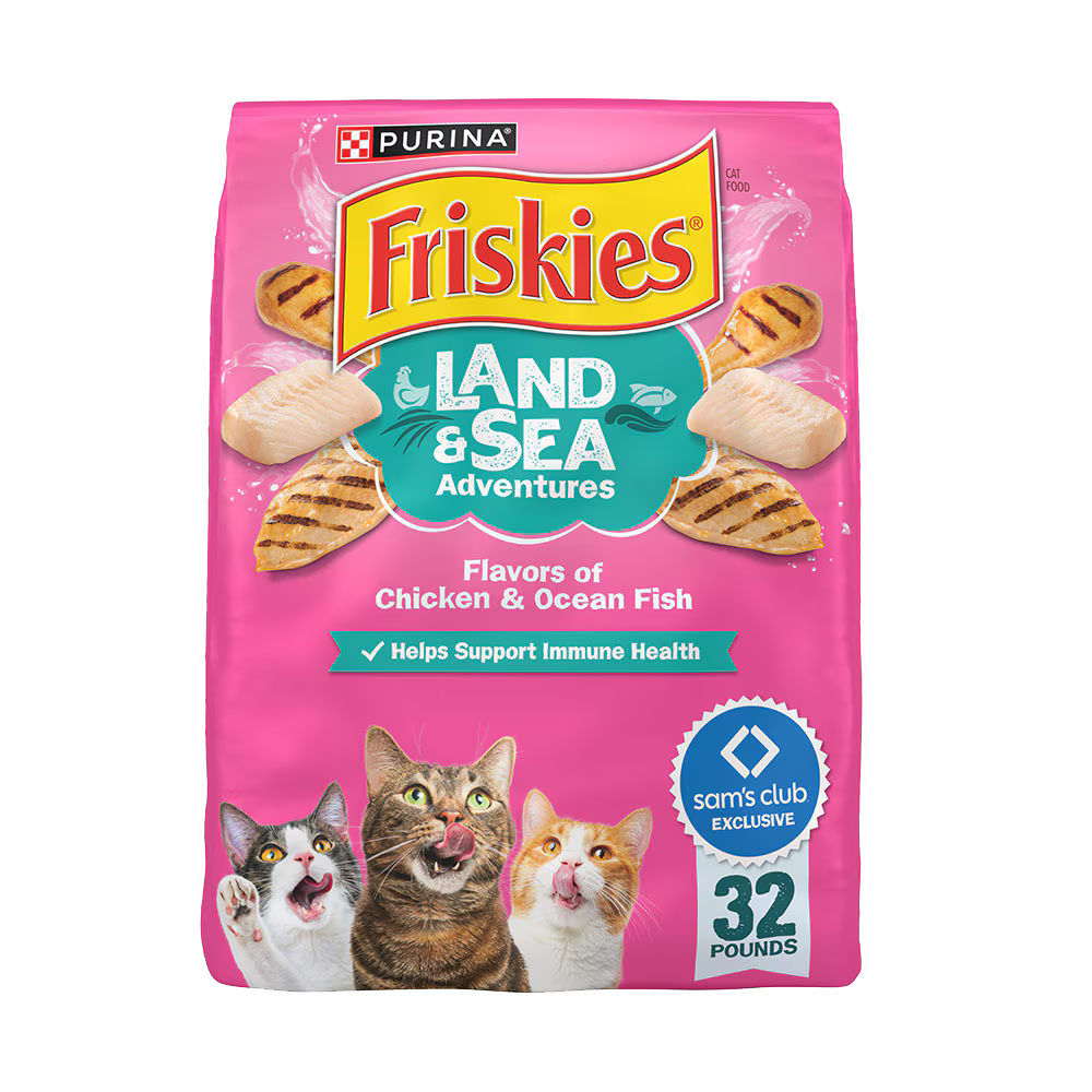 Purina Friskies Land and Sea Chicken and Ocean Fish 32lb/14.515kg $