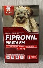 PIPETA 1 A 10Kg FIPRONIL 3und KUSS