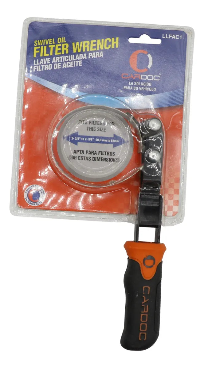 LLFAC3 CARDOC Llave Articulada para Filtro de Aceite 3-7/16" to 3-3/4" 87 mm to 95 mm