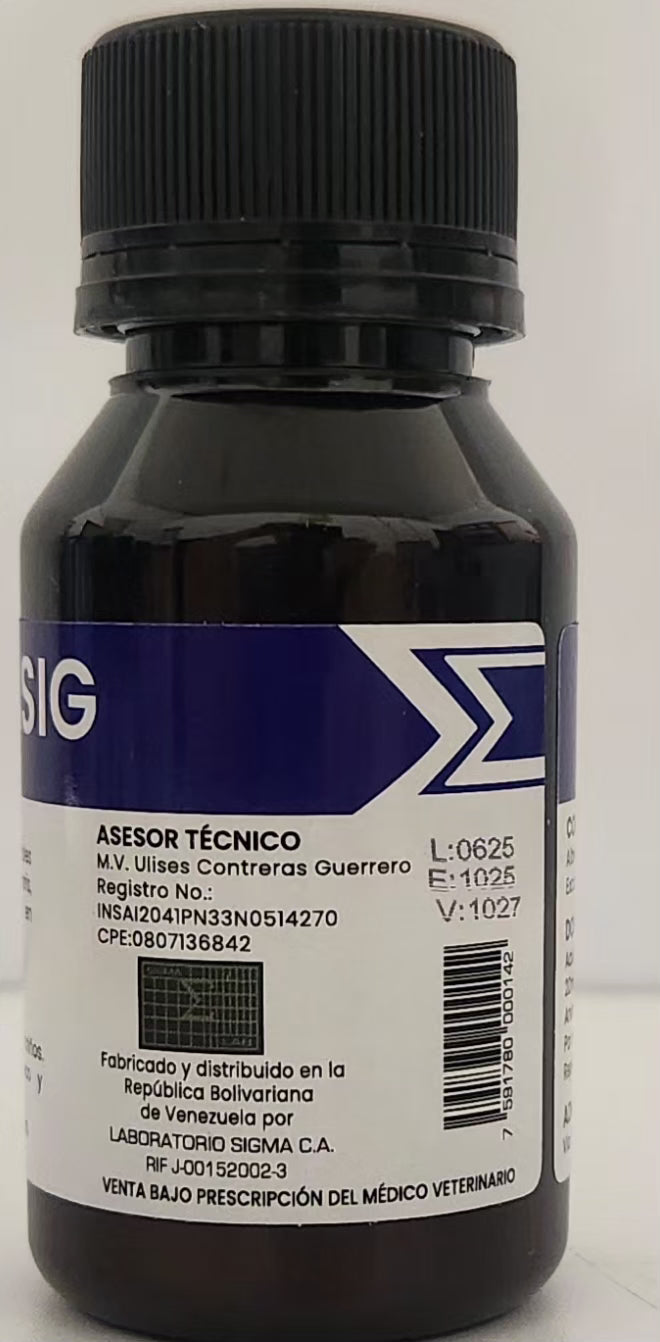 Albendasig 50 ml 2% Albendazol Vía Oral Desparasitante