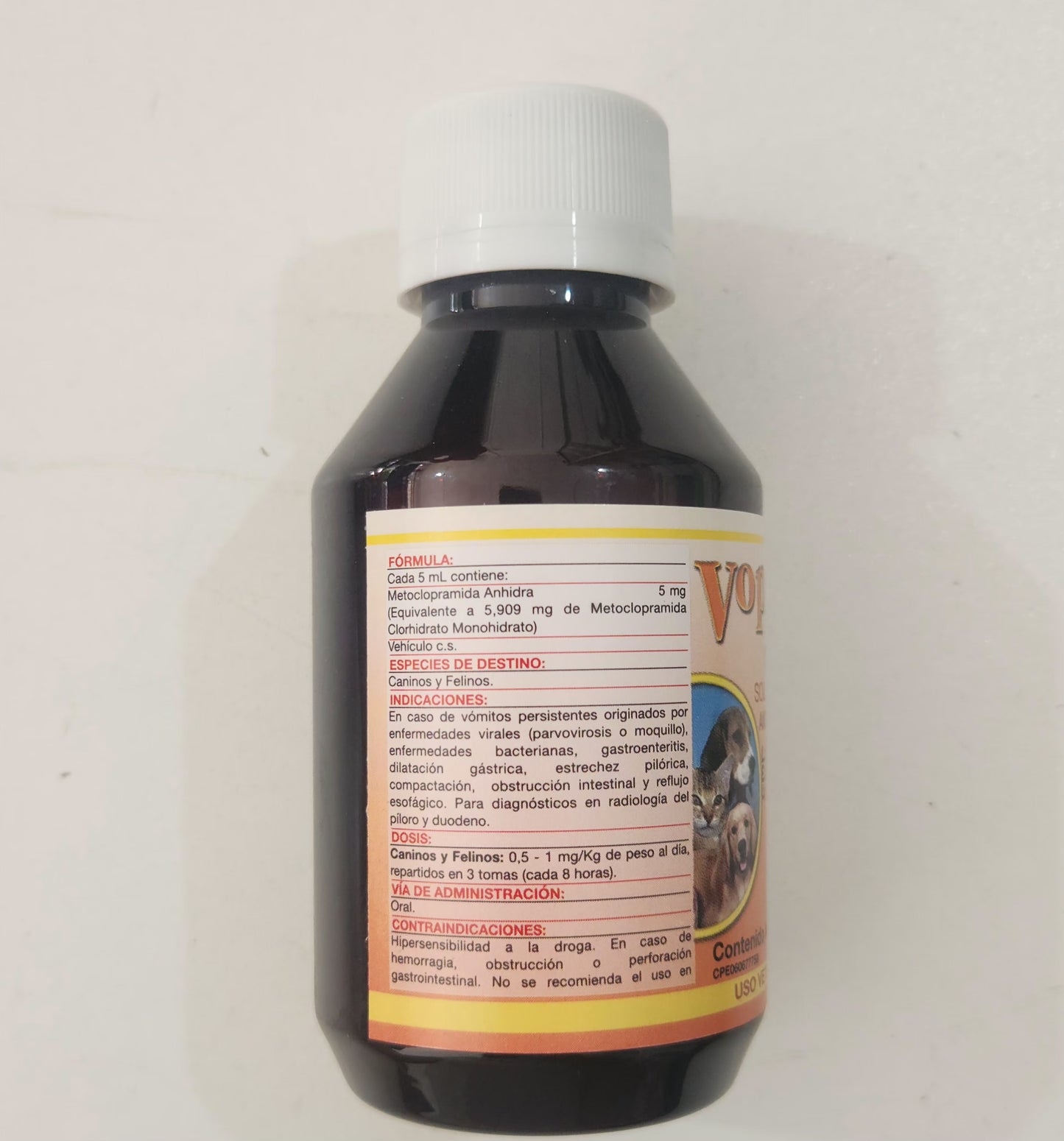Voprin Antianemico Caninos y Felinos Solucion Oral Cont 120 ml