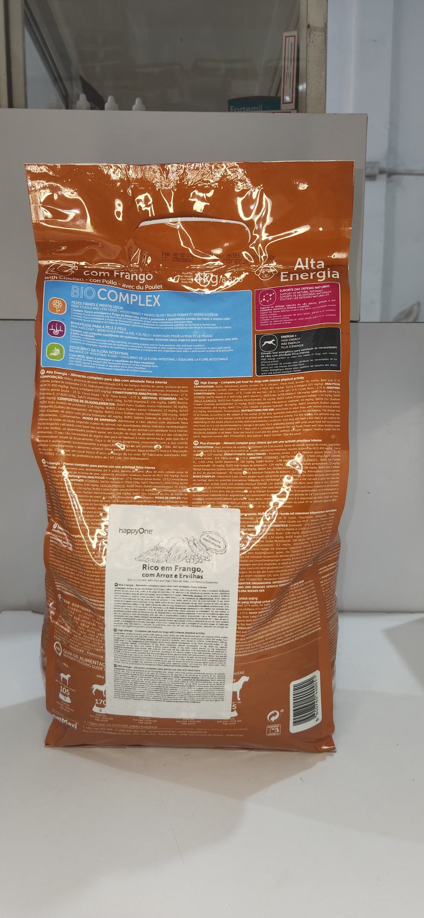 HappyOne 4 Kg.€. ALTA ENERGÍA CON POLLO