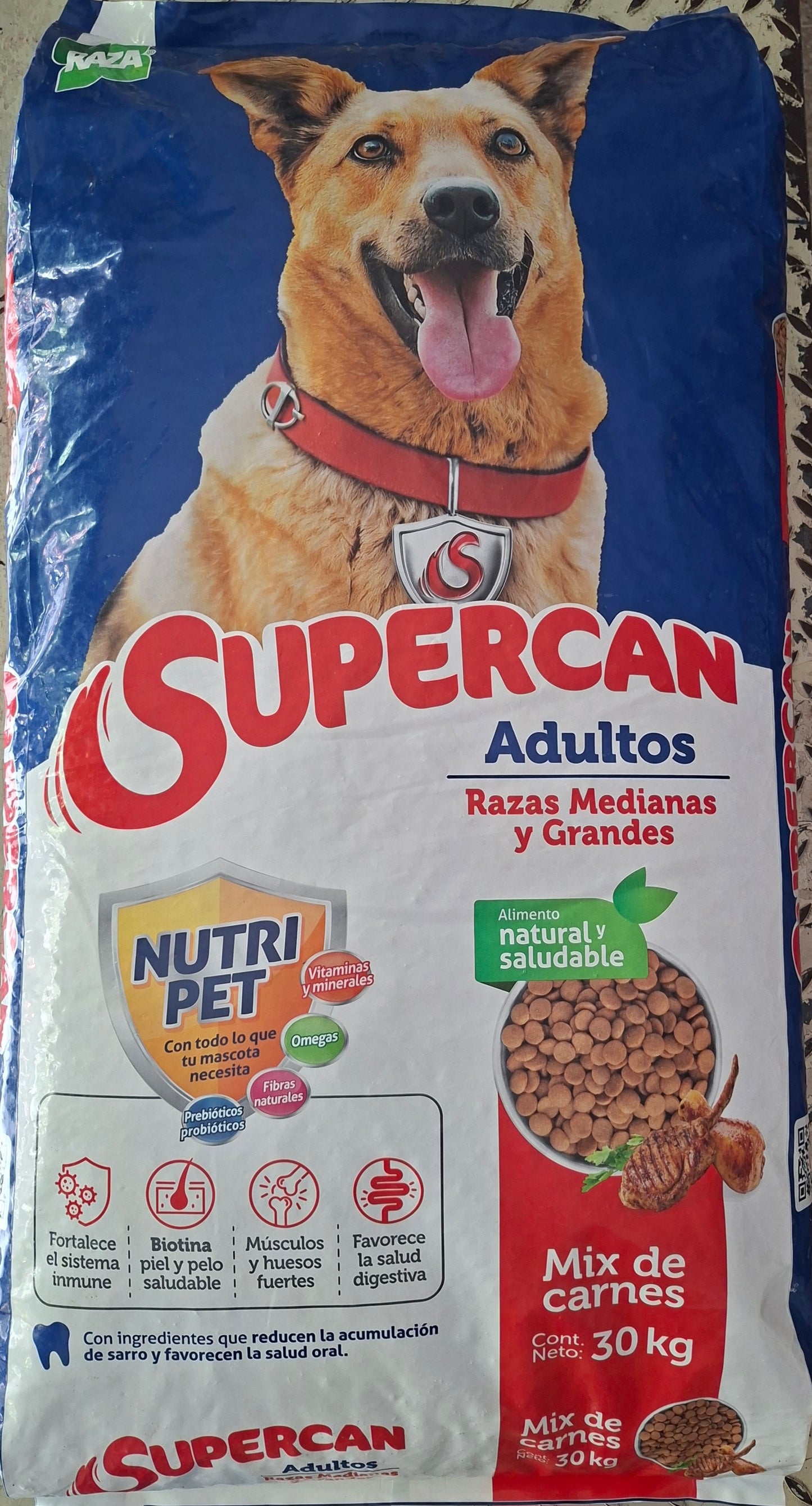 SUPERCAN ADULTO 30 kg SABOR MIX CARNE
