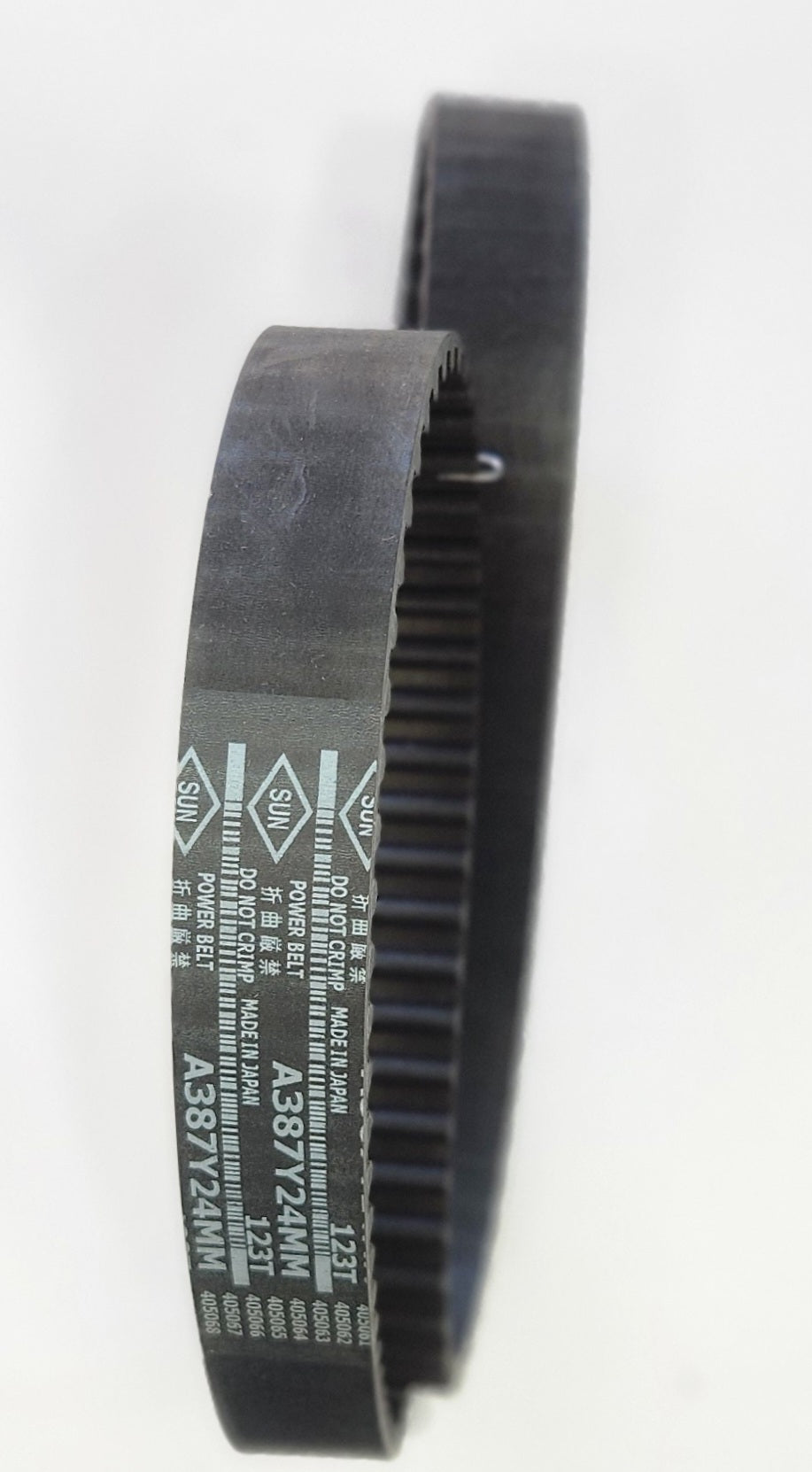 A387Y24MM 123T CORREA TIEMPO SUN TOYOTA STARLET 2E 1.3 l SOHC 93 - 99; CON 123 DIENTES Y 24 MM DE ANCHO