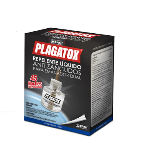 PLAGATOX LIQUIDO 40ml REPELENTE PARA EMANADOR DUAL