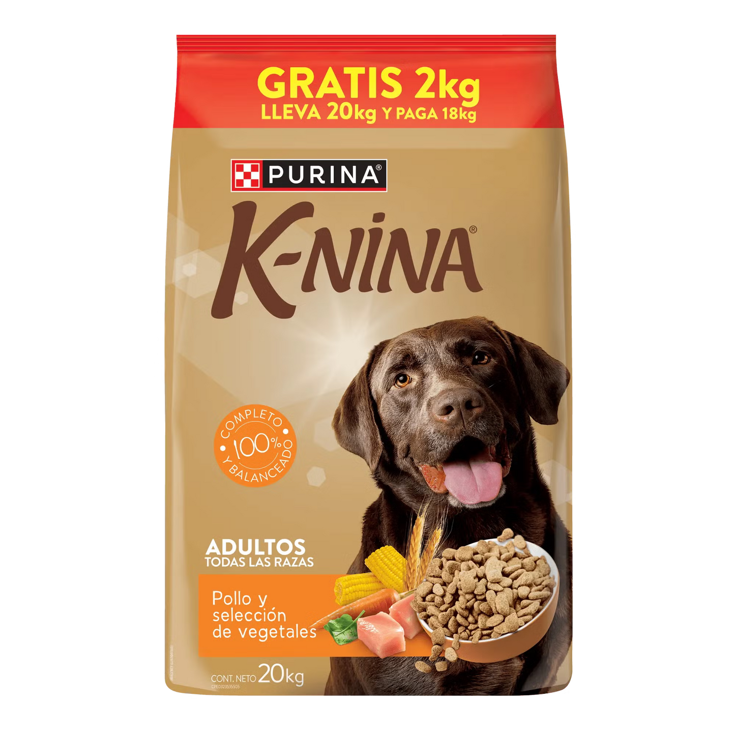 K-NINA 20 kg/GR, POLLO Y VEGETALES, PURINA