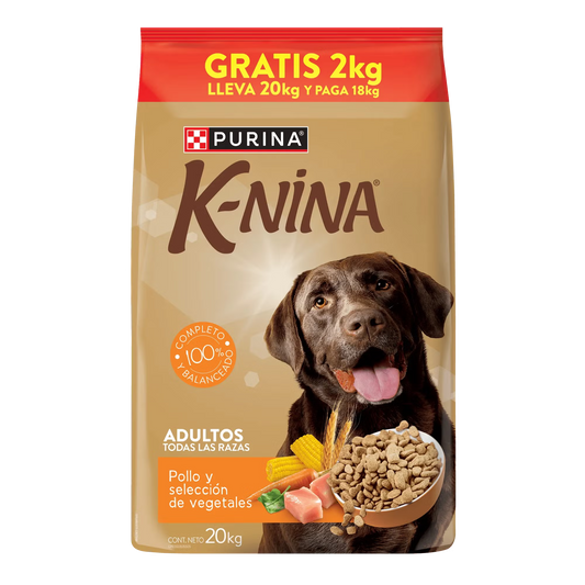 K-NINA 20 kg/GR, POLLO Y VEGETALES, PURINA