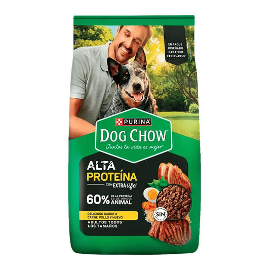 Dog Chow 2 Kg. Adulto Alta Proteína