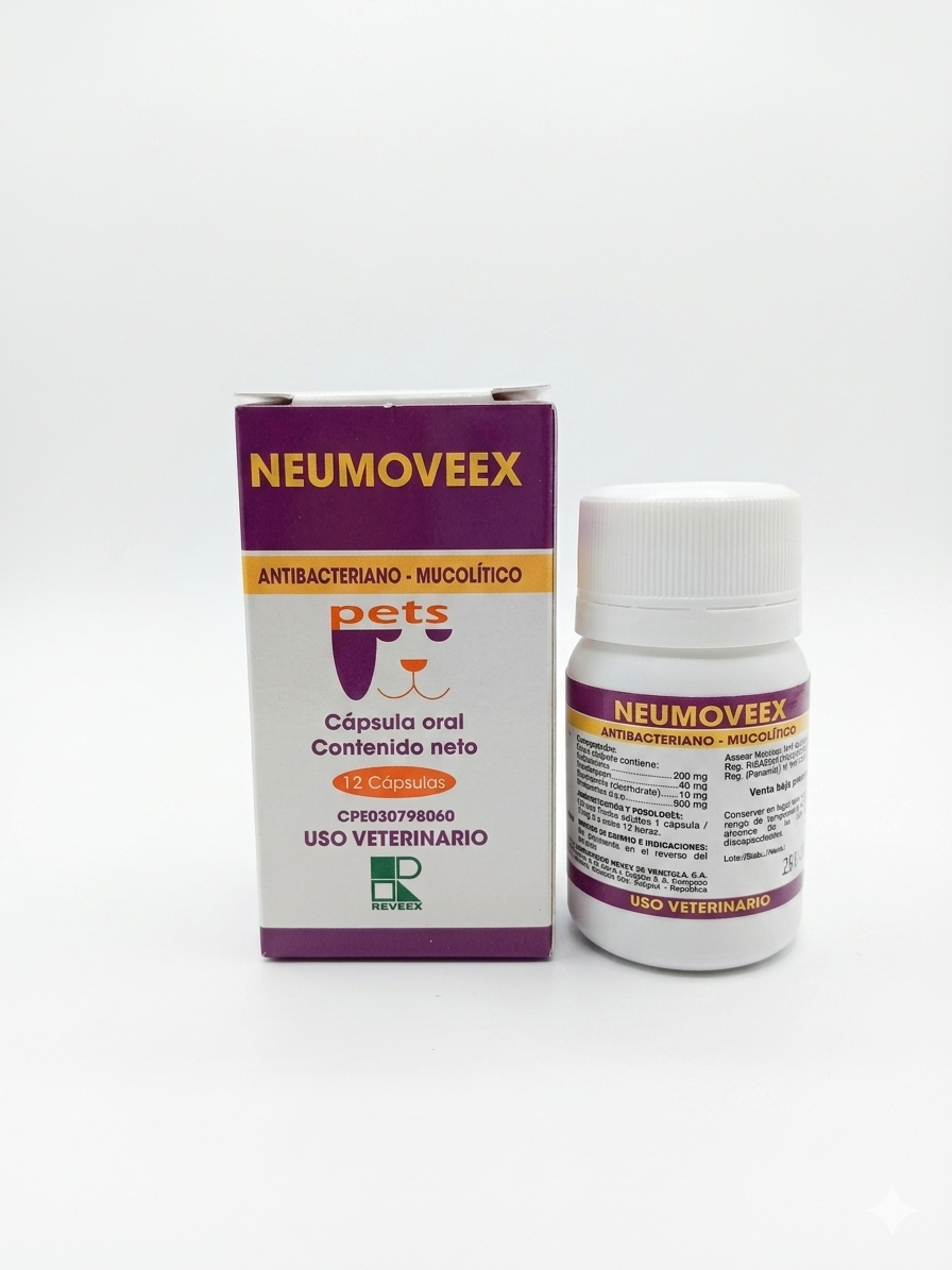 Neumoveex 12 caps antibacteriano-mucolítico