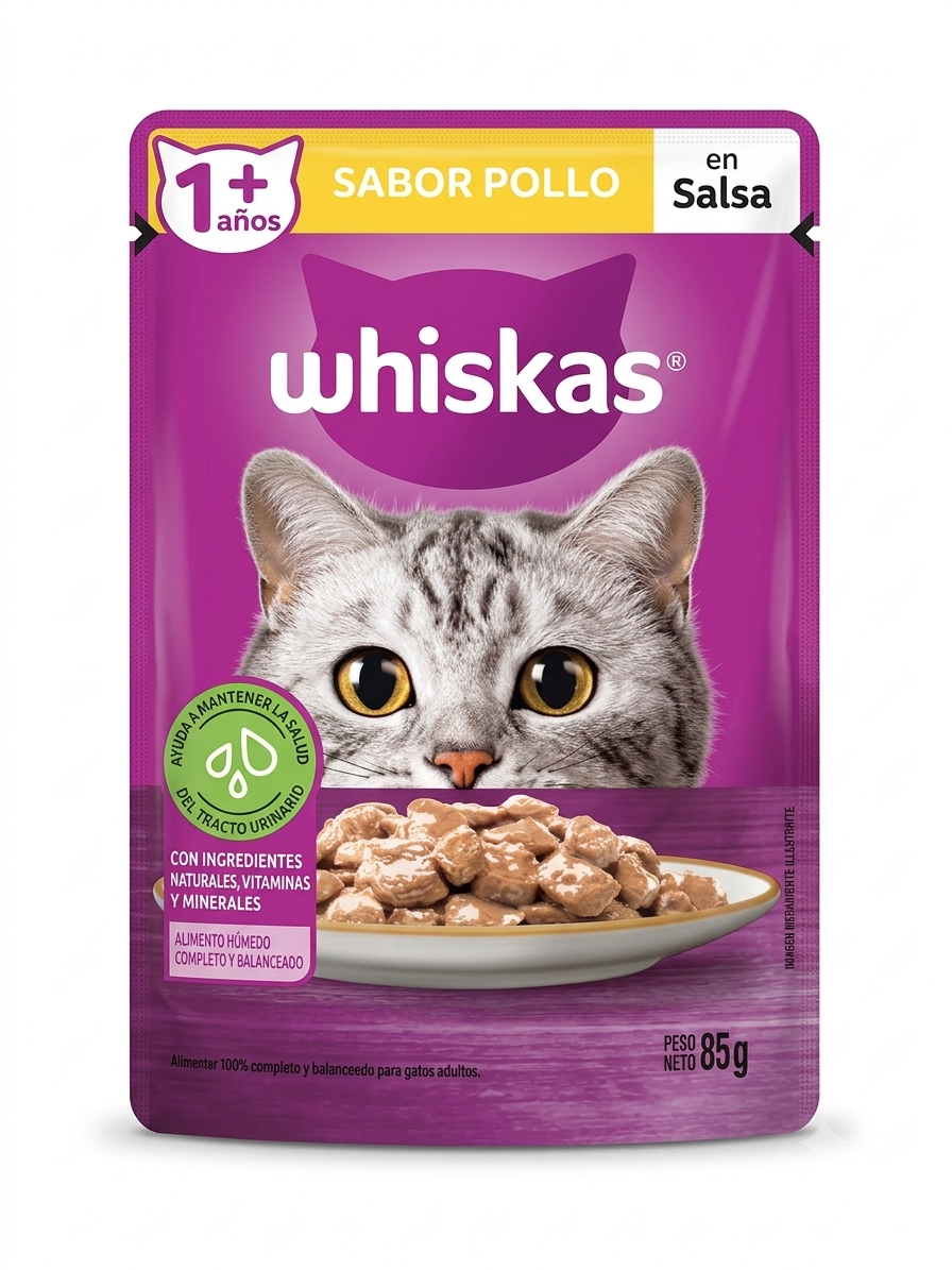 Whiskas Adulto Sachet 85g Sabor a Pollo