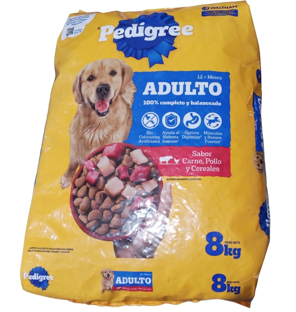 Pedigree Adulto 8kg Sabor a carne, pollo y cereales