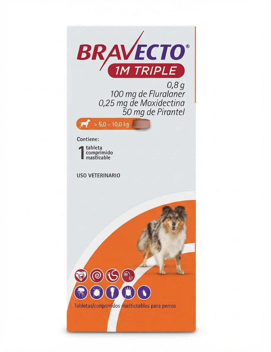 BRAVECTO 5 - 10 KG 1M TRIPLE