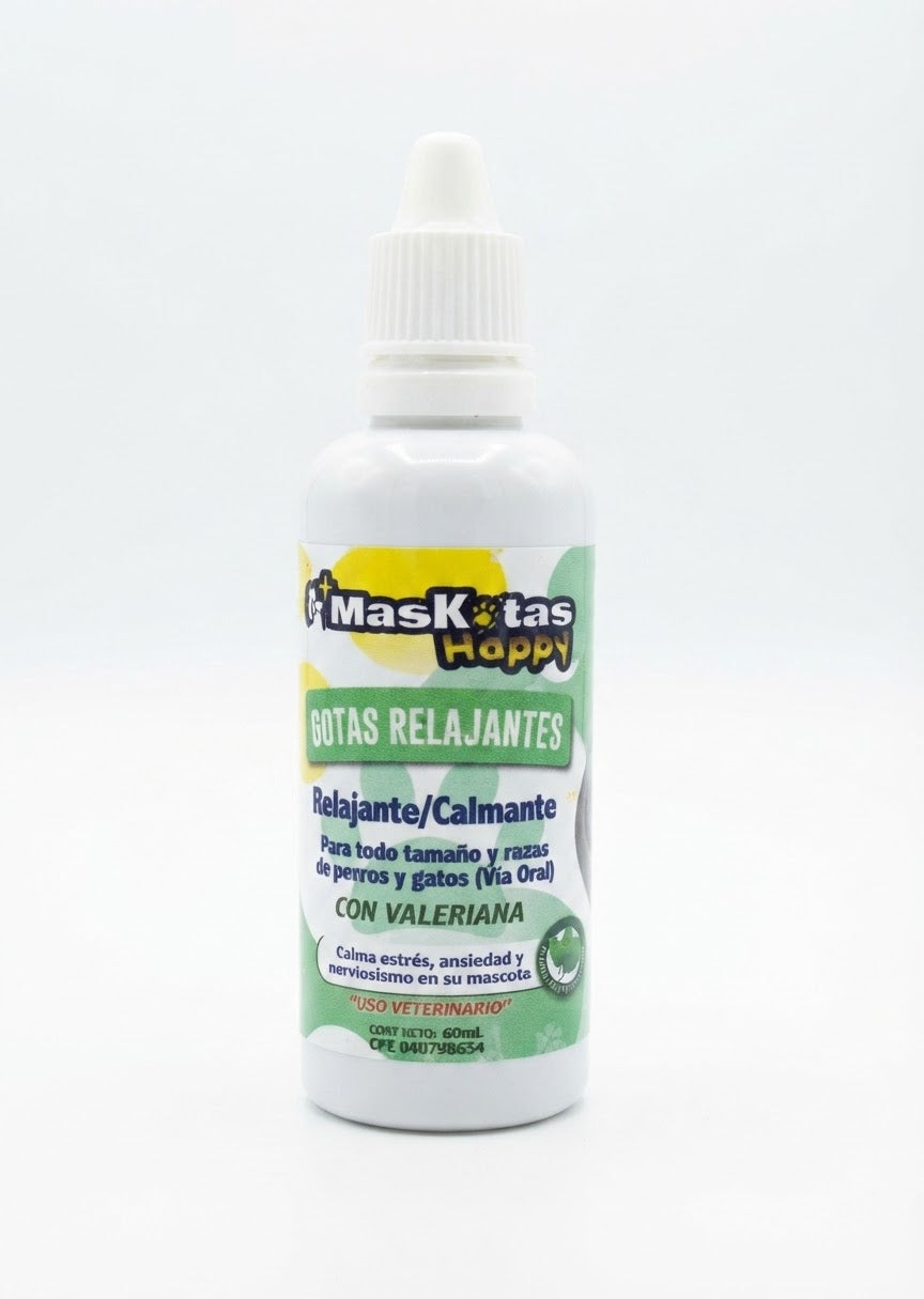 Gotas Relajantes/ Calmante  60 ml +Kotas Uso Veterinario