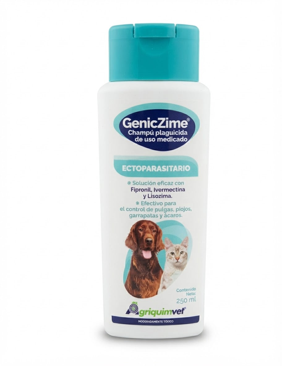GENICZIME 250ml CHAMPU PLAGUICIDA-ECTOPARASITARIO