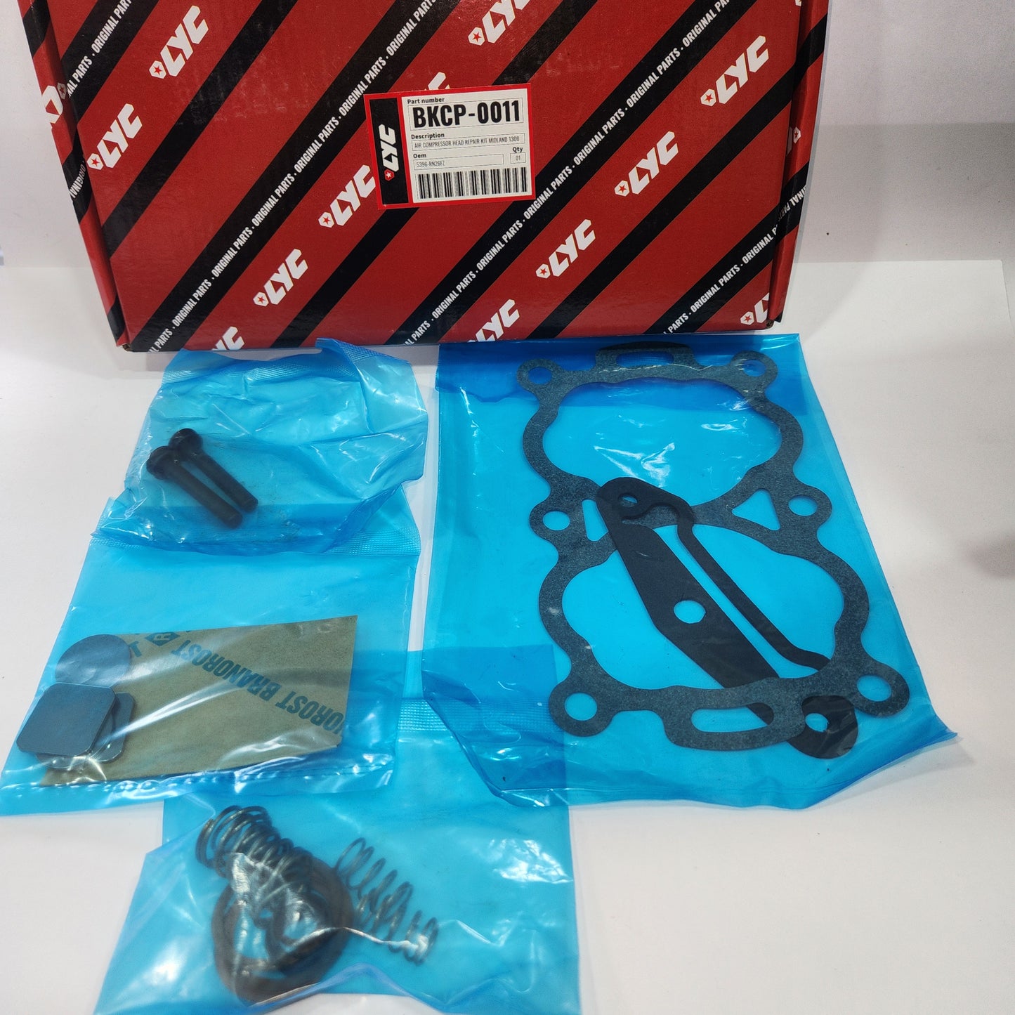 BKCP-0011 KIT EMPACADURA COMPRESOR LYC MIDLAND 1300 - LYC